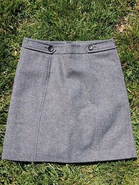 LOFT Gray Tweed Pencil Skirt with Subtle Speckle